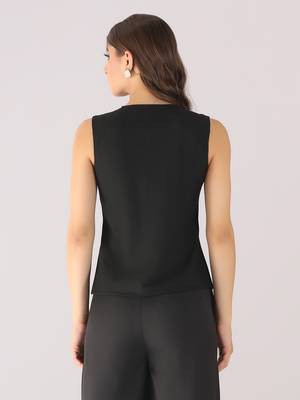 Women black waistcoat 2