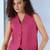 Women hot pink waistcoat