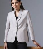 Single-breasted formal blazer