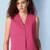 Women hot pink waistcoat