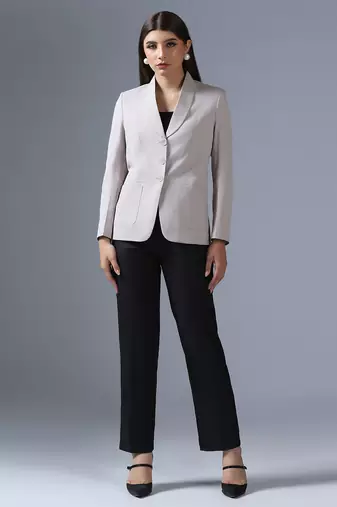 Single-breasted formal blazer