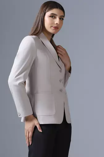 Single-breasted formal blazer