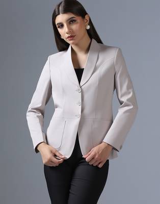 Single-breasted formal blazer 5