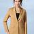 Notched lapel single-breasted blazer