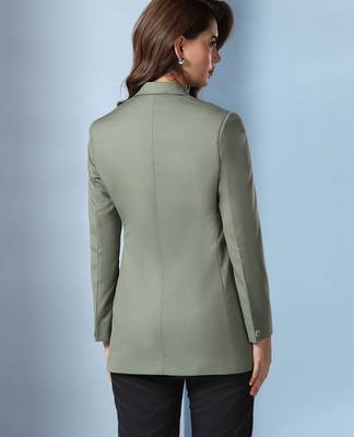 Notch-lapel long sleeves single-breasted blazers 2