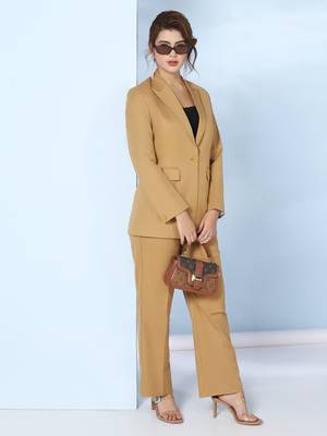 Notched lapel single-breasted blazer 4