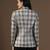 Women brown checks beige blazer
