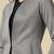 Women grey single breasted blazer