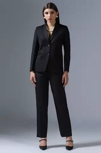 Single-breasted formal blazer