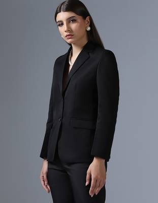 Single-breasted formal blazer 4