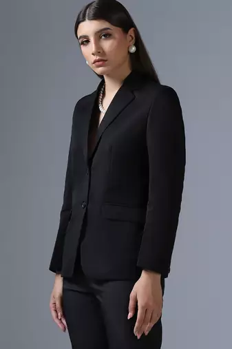 Single-breasted formal blazer