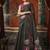 Black khadi cotton with natural texture jhallar festive wear saree