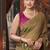 Chiku khadi cotton with natural texture jhallar festive wear saree