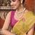 Mustard khadi cotton with natural texture jhallar festive wear saree