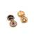 Traditional gold plated blue temple necklace set for women