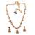 Temple multicolor necklace set with earrings for women