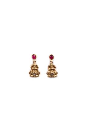 Temple multicolor necklace set with earrings for women 4