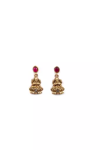 Temple multicolor necklace set with earrings for women