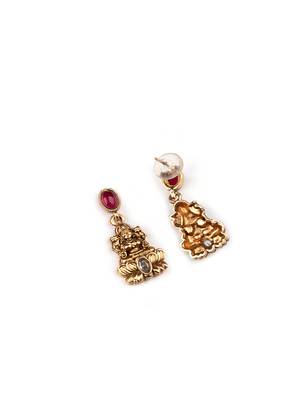 Temple multicolor necklace set with earrings for women 5