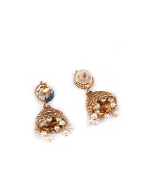South indian necklace set with temple motif for wedding wear 5
