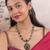 Gold plated south indian temple necklace set for women wedding wear