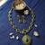 Gold plated south indian temple necklace set for women wedding wear