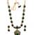 Gold plated south indian temple necklace set for women wedding wear