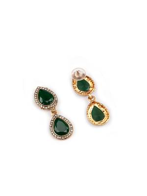 Gold plated south indian temple necklace set for women wedding wear 5