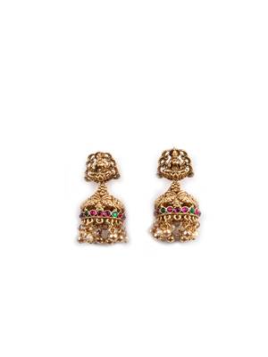 South indian long mala gold necklace set for women 4