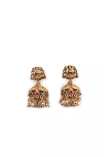 South indian long mala gold necklace set for women