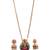South indian long mala temple necklace set with earrings for women.