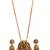 South indian long mala ganesh jii green necklace set with earrings for women.