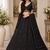 Black Color Zari Embroidery,Sequence And Beads Work Net Lehnega Choli 