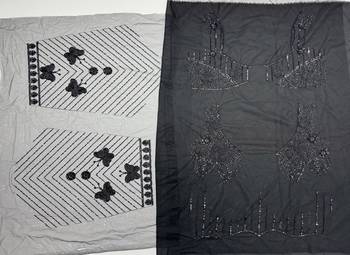 Black Color Zari Embroidery,Sequence And Beads Work Net Lehnega Choli  5