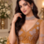 Mustard Color Zari Embroidery,Sequence And Beads Work Net Lehnega Choli 