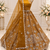 Mustard Color Zari Embroidery,Sequence And Beads Work Net Lehnega Choli 