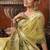 beige tissue saree with paithani pallu festive wear saree