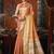 coral tissue saree with paithani pallu festive wear saree