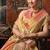 coral tissue saree with paithani pallu festive wear saree