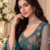 Teal Color Zari Embroidery,Sequence And Beads Work Net Lehnega Choli 
