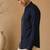 Blue embroidered malai cotton shirt