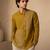 Mustard yellow malai cotton shirt