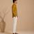 Mustard yellow malai cotton shirt