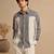 Grey white malai cotton shirt