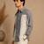 Grey white malai cotton shirt