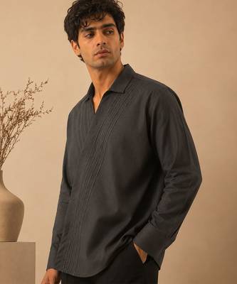 Grey malai cotton shirt 2