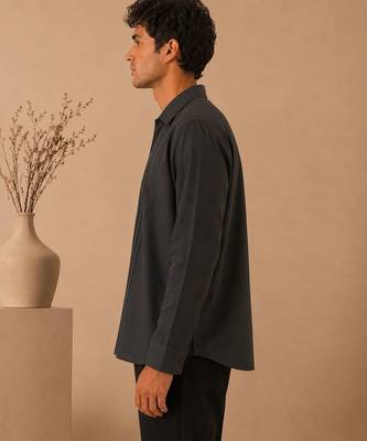 Grey malai cotton shirt 3