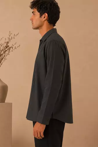 Grey malai cotton shirt