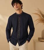 Blue malai cotton shirt