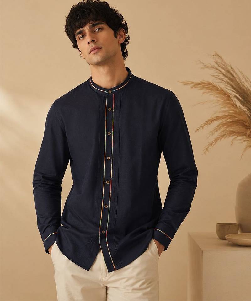 Blue malai cotton shirt